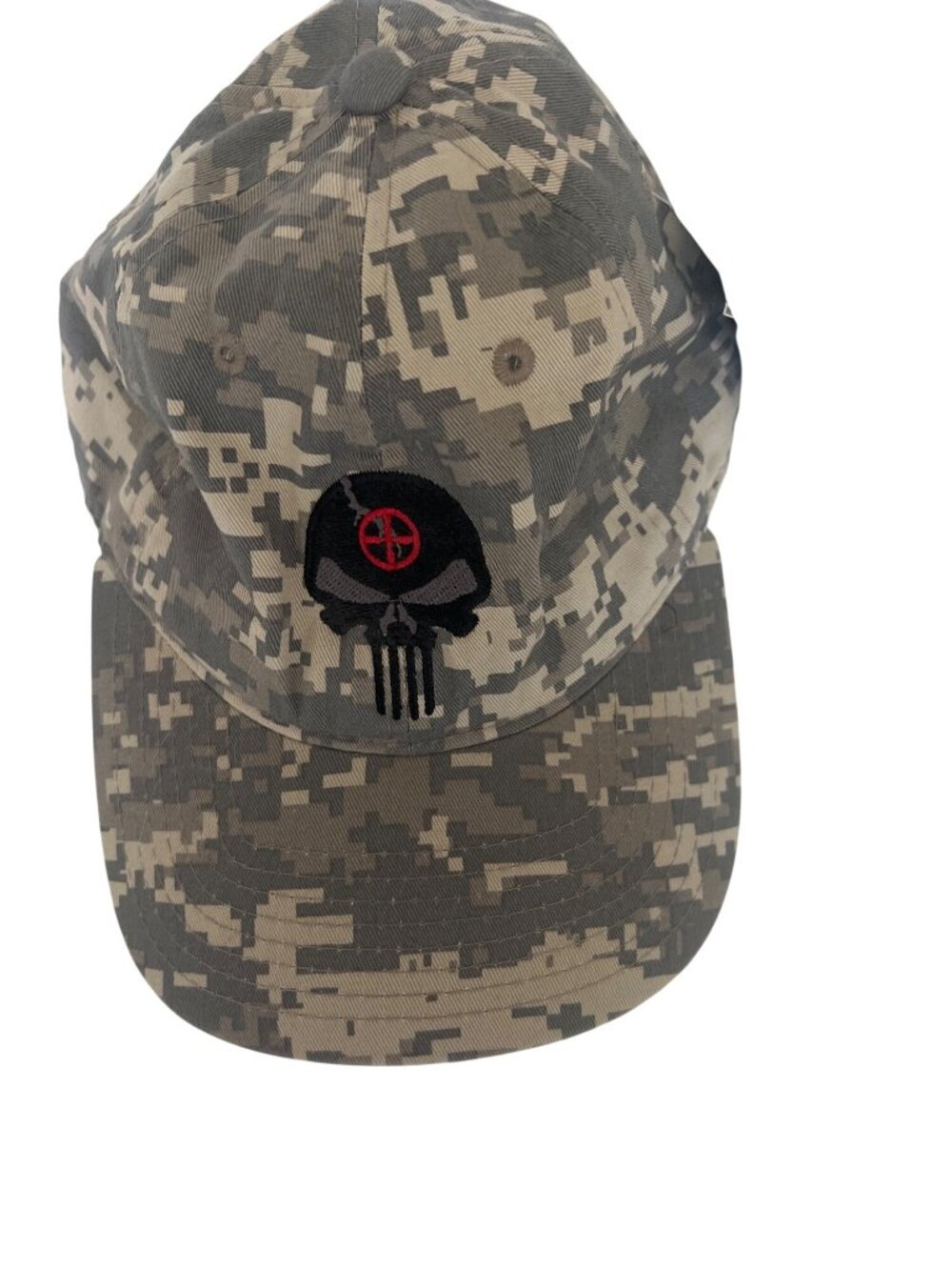 Rapid Dominance Digital Camo Cap With Embroidered Skull Design